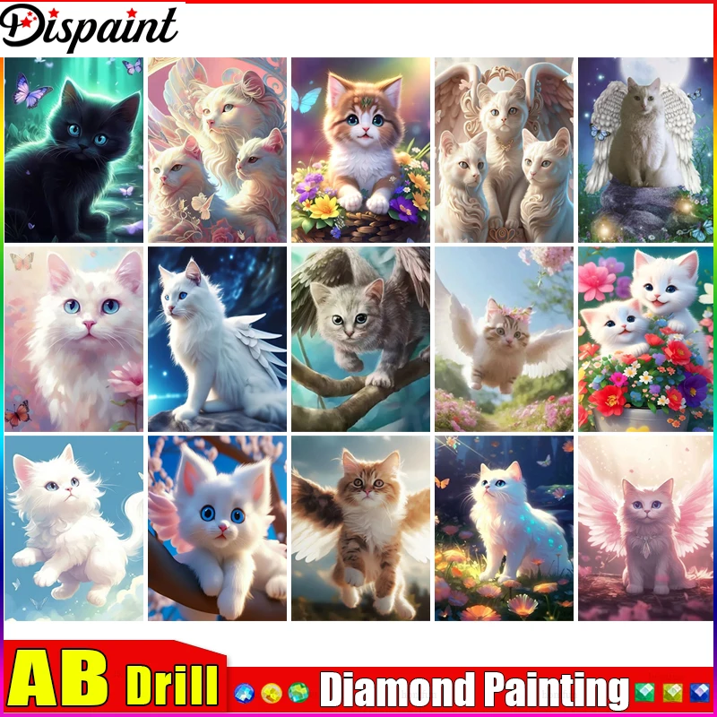 Dispaint AB "Кошка животное цветок" алмазная живопись 5D полная квадратная/круглая дрель домашний декор DIY Алмазная вышивка крестиком
Dispaint AB "Кошка животное цветок" алмазная живопись 5D полная квадратная/круглая дрель домашний декор DIY Алмазная вышивка крестиком