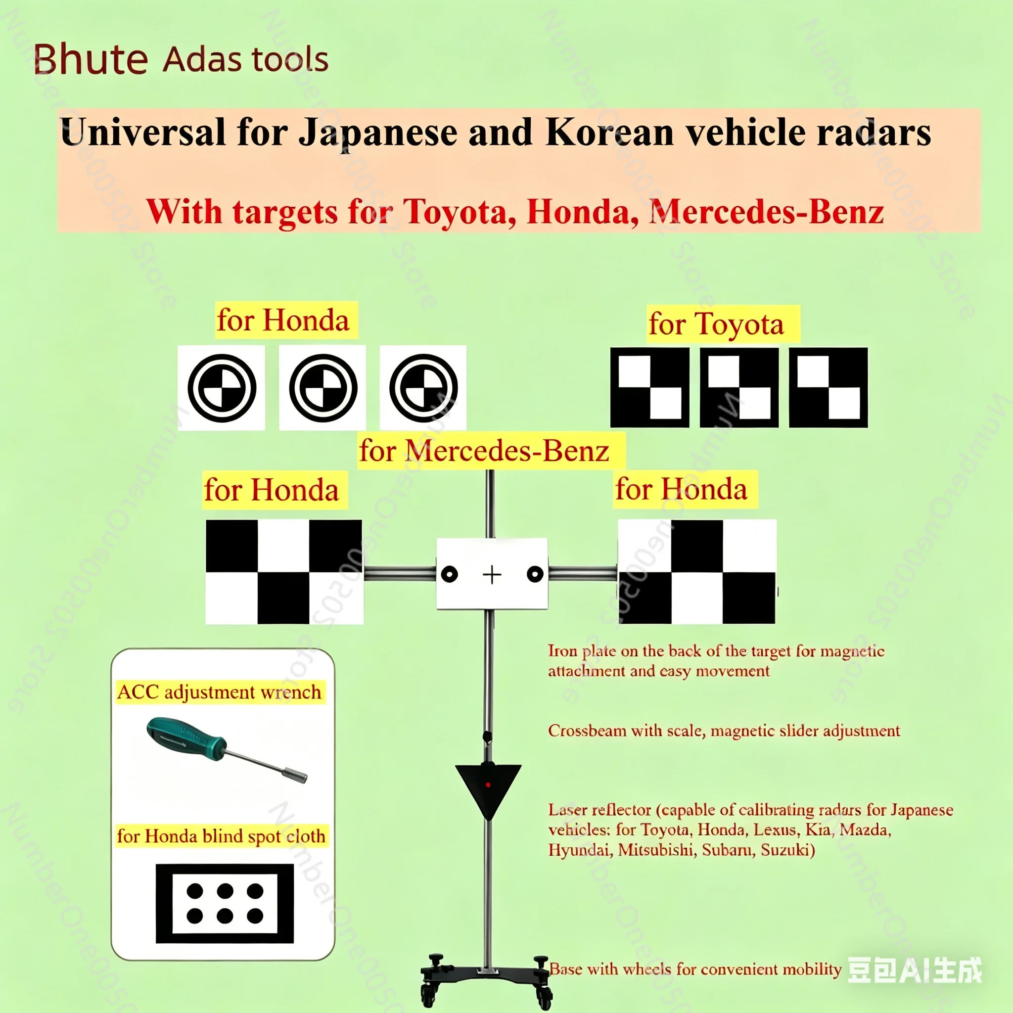 ADAS Calibration Tool with ACC mmWave Radar for Japanese Korean Cars, Front Camera Calibration for Mercedes, Toyota,Honda
ADAS Calibration Tool with ACC mmWave Radar for Japanese Korean Cars, Front Camera Calibration for Mercedes, Toyota,Honda