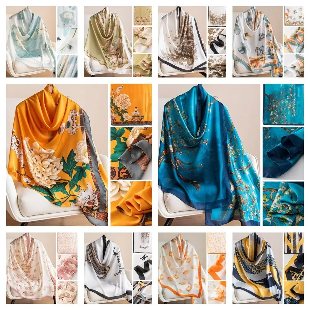 Fashion Korean Luxury Silk Scarf Elegant Lotus Pattern Chiffon Shawl Wrap Printing Soft Women Hijab Shawls Lady
Fashion Korean Luxury Silk Scarf Elegant Lotus Pattern Chiffon Shawl Wrap Printing Soft Women Hijab Shawls Lady