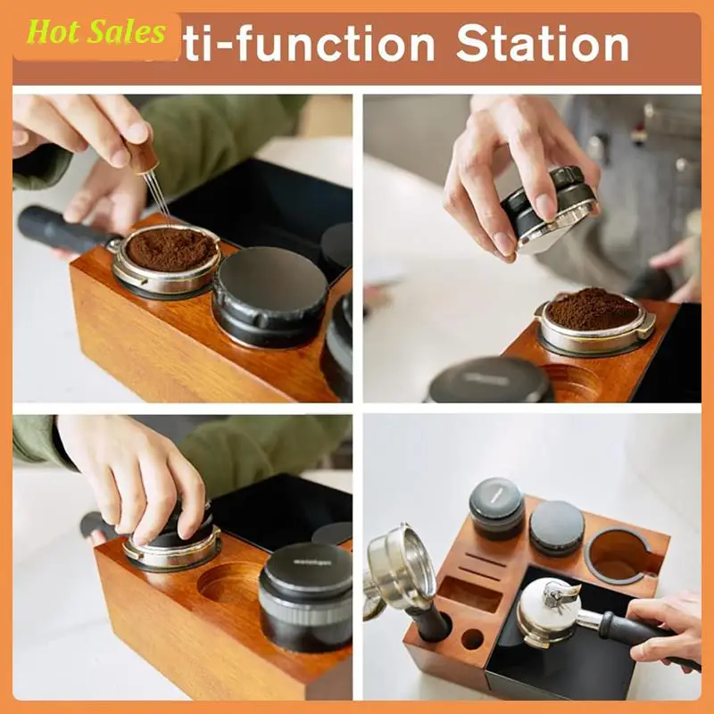 AA05 Espresso Tamping Station Knock Box-Espresso Knock Box And Tamp Station Coffee Organizer Box For 51-58Mm Espresso Tamper
AA05 Espresso Tamping Station Knock Box-Espresso Knock Box And Tamp Station Coffee Organizer Box For 51-58Mm Espresso Tamper