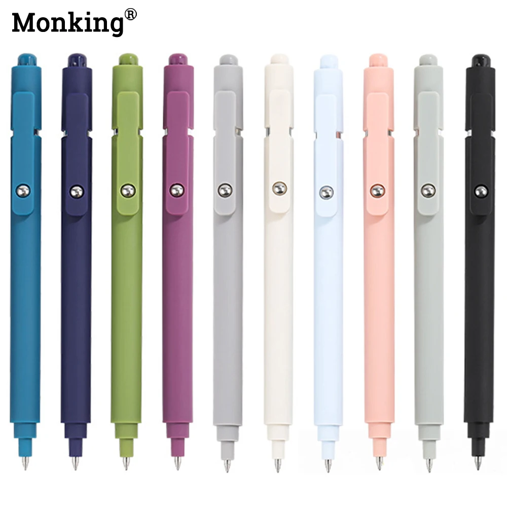 Monking Colorful Retractable Gel Pen 0.5 MM Black Writing Gel Pen Ballpoint Pen For School Student Office School Supplies 
Monking Colorful Retractable Gel Pen 0.5 MM Black Writing Gel Pen Ballpoint Pen For School Student Office School Supplies
