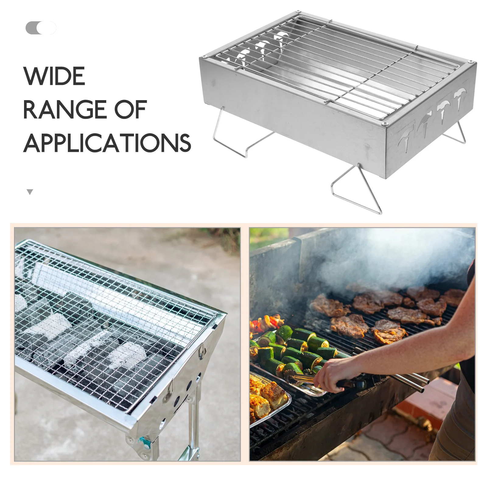 1pcs Folding Barbecue Grill Outdoor Portable Stainless Steel Camping BBQ Rack Heat Resistant Durable Lightweight Easy for Family
1pcs Folding Barbecue Grill Outdoor Portable Stainless Steel Camping BBQ Rack Heat Resistant Durable Lightweight Easy for Family