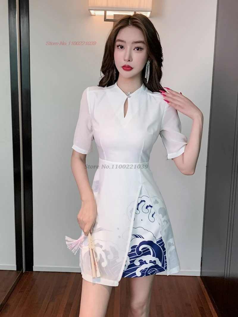 2025 chinese sexy qipao oriental party dress flower print improved cheongsam retro nightclub banquet dress beauty spa uniform
2025 chinese sexy qipao oriental party dress flower print improved cheongsam retro nightclub banquet dress beauty spa uniform