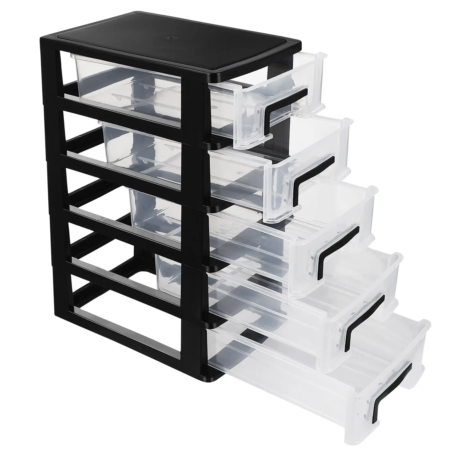Transparent Storage Box Desk Organizer Black Bins Clear Plastic Drawers Office Stationery
Transparent Storage Box Desk Organizer Black Bins Clear Plastic Drawers Office Stationery