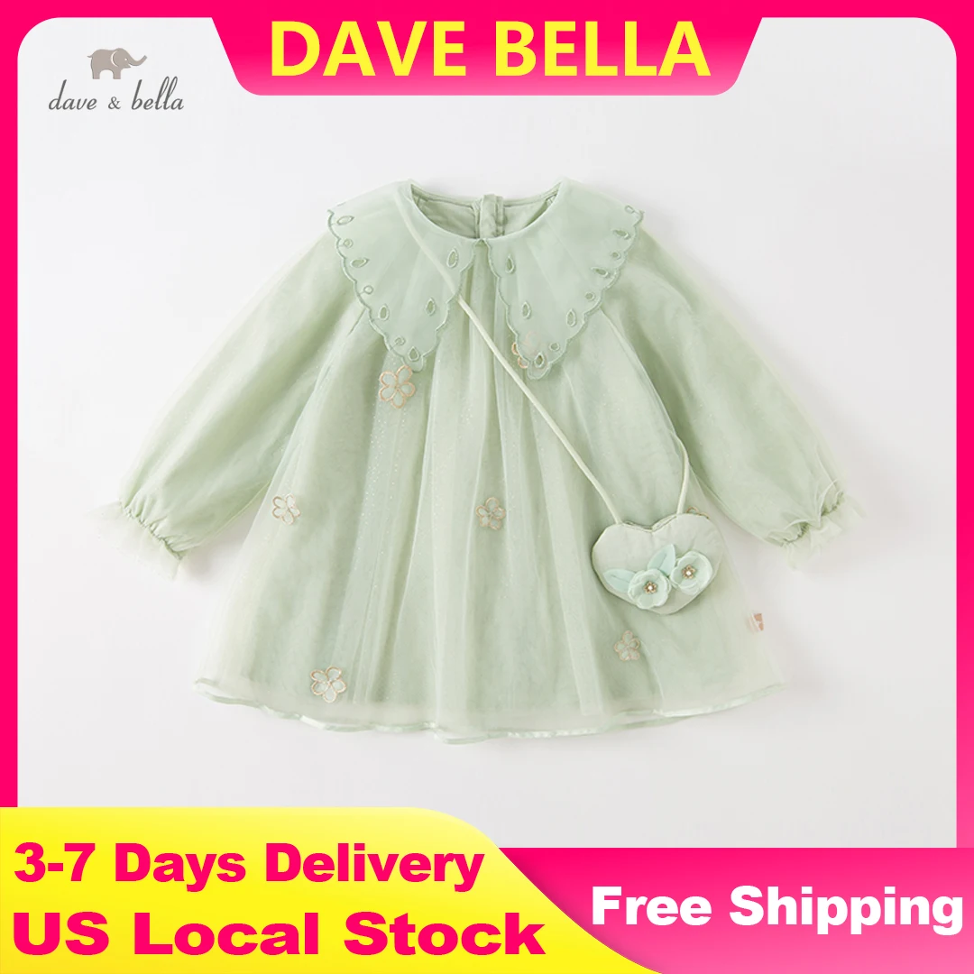 Платье с длинными рукавами для девочек Dave Bella, детские праздничные платья принцессы на день рождения, сетчатое платье для сестры с кошельком DB 1233691
Платье с длинными рукавами для девочек Dave Bella, детские праздничные платья принцессы на день рождения, сетчатое платье для сестры с кошельком DB 1233691