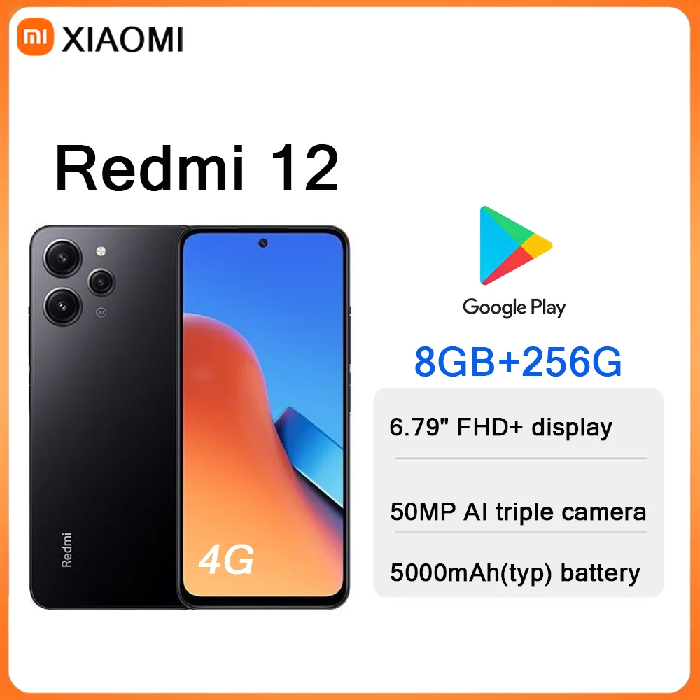 Redmi 12 6.79" FHD Screen 50MP AI Triple Camera 5000mAh Big Battery Android Phone Dual SIM Unlocked New Arrival Mobile Phone
Redmi 12 6.79" FHD Screen 50MP AI Triple Camera 5000mAh Big Battery Android Phone Dual SIM Unlocked New Arrival Mobile Phone