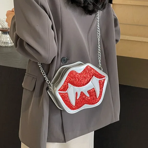 Funny big lip shape crossbody bag women's 2026 new fashion personality sequin chain shoulder bag
Funny big lip shape crossbody bag women's 2026 new fashion personality sequin chain shoulder bag