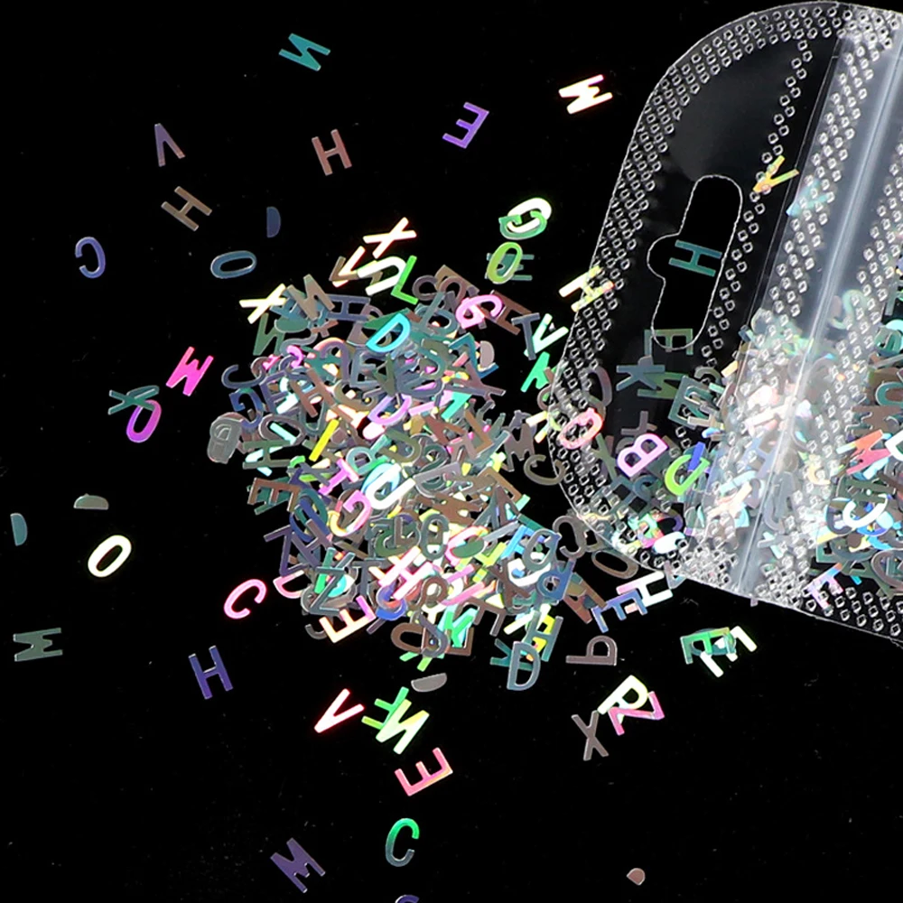 2g/Bag Holographic Nail Glitter Sequins Mirror Sparkly Letter Nail Sequins Paillette Resin Fillings For Decorations Accessories
2g/Bag Holographic Nail Glitter Sequins Mirror Sparkly Letter Nail Sequins Paillette Resin Fillings For Decorations Accessories