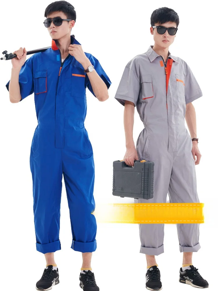 Summer Overall Workwear Suit ort Sve ex Installation Maintenance Breathable Wear Resistant Fac Workop orm
Summer Overall Workwear Suit ort Sve ex Installation Maintenance Breathable Wear Resistant Fac Workop orm
