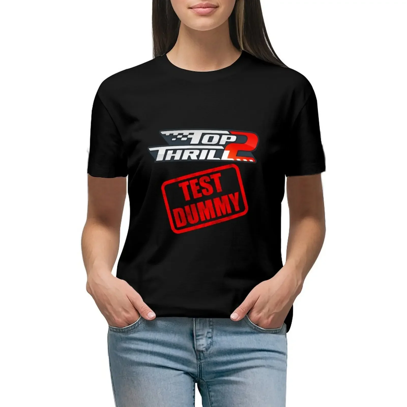Top Thrill 2 TEST DUMMY T-Shirt shirts graphic tees blanks tees animal print Women's summer blouses 2024
Top Thrill 2 TEST DUMMY T-Shirt shirts graphic tees blanks tees animal print Women's summer blouses 2024