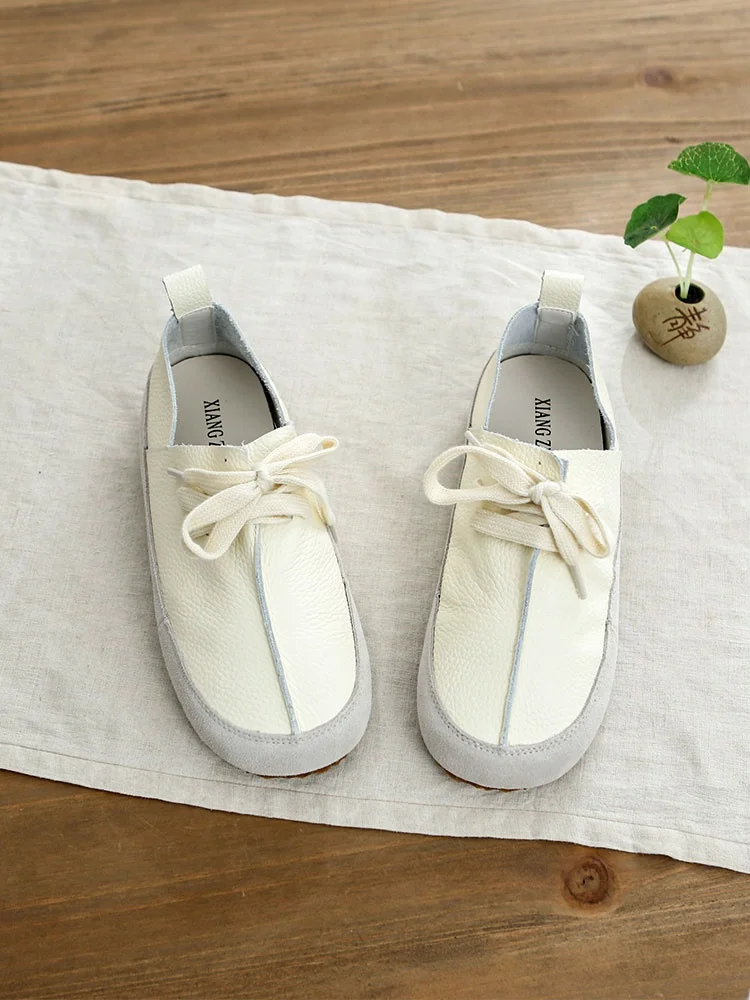 Retro Artistic Flat Laced round Toe Slimming Single Shoes Soft Bottom Lazy Cowhide Casual Shoes Spring Season Fashionable Lei...
Retro Artistic Flat Laced round Toe Slimming Single Shoes Soft Bottom Lazy Cowhide Casual Shoes Spring Season Fashionable Lei...