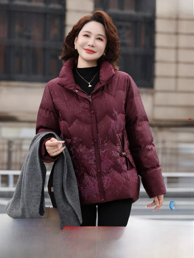 Snow Flng Spring 2026 New Chinese Sle ort down Jaet Mommy Coat Stand Collar Warm Faionable Du Feather Polyester F...
Snow Flng Spring 2026 New Chinese Sle ort down Jaet Mommy Coat Stand Collar Warm Faionable Du Feather Polyester F...