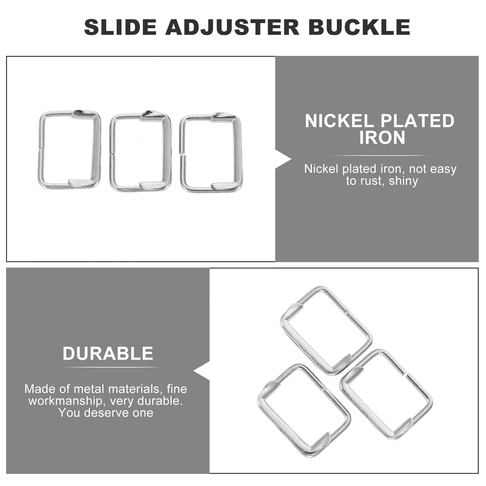 50Pcs Luggage Strap Buckle Slide Adjuster for Bag Shoulder Strap Fastener Lightweight Strong Connecting Hardware
50Pcs Luggage Strap Buckle Slide Adjuster for Bag Shoulder Strap Fastener Lightweight Strong Connecting Hardware