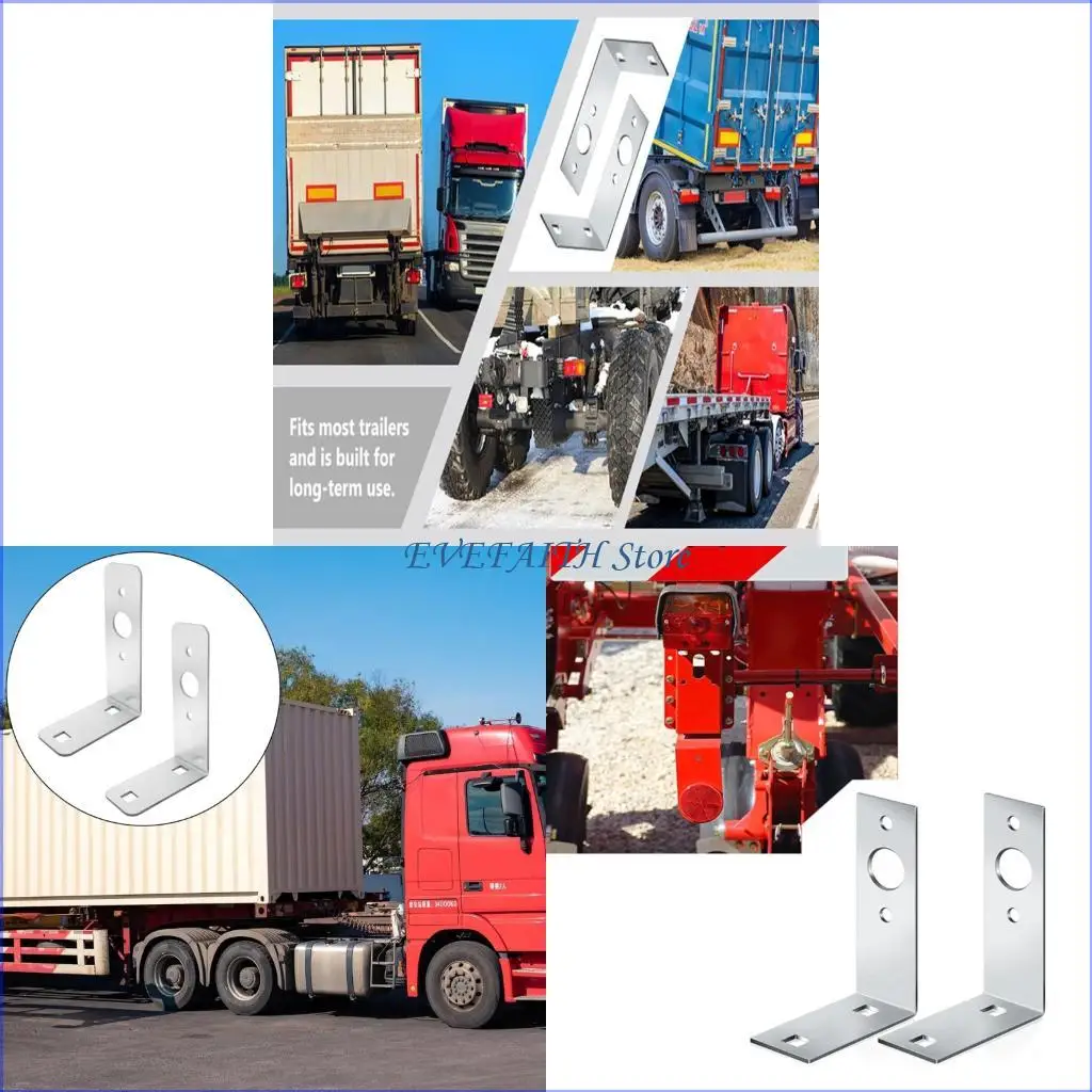 124B Trailer Light Brackets 2 Pack L Shaped Stainless Steel Mounting for Boat and Utility Trailers Rust Resistant
124B Trailer Light Brackets 2 Pack L Shaped Stainless Steel Mounting for Boat and Utility Trailers Rust Resistant