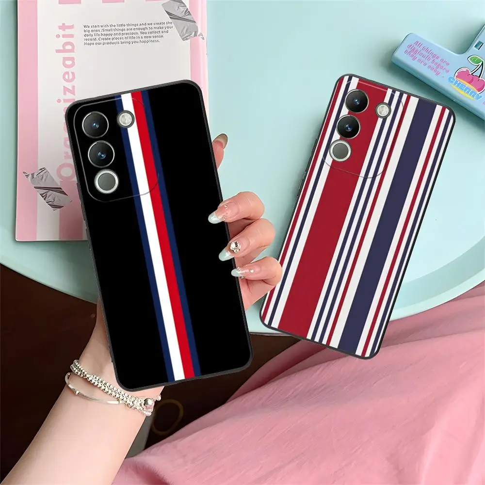Red Blue Stripe Phone Case for VIVO Y77 76 75 74 73 72 58 56 55 51 50 38 36 Y19 Y18 Y03 Y01 5G Soft TPU Shockproof Cover
Red Blue Stripe Phone Case for VIVO Y77 76 75 74 73 72 58 56 55 51 50 38 36 Y19 Y18 Y03 Y01 5G Soft TPU Shockproof Cover