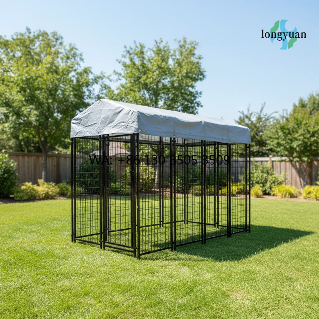 Large Outdoor Professional Dog Kennel Heavy-Duty Stainless Steel Iron Roof Panels Box for Larger Breeds All Seasons
Large Outdoor Professional Dog Kennel Heavy-Duty Stainless Steel Iron Roof Panels Box for Larger Breeds All Seasons