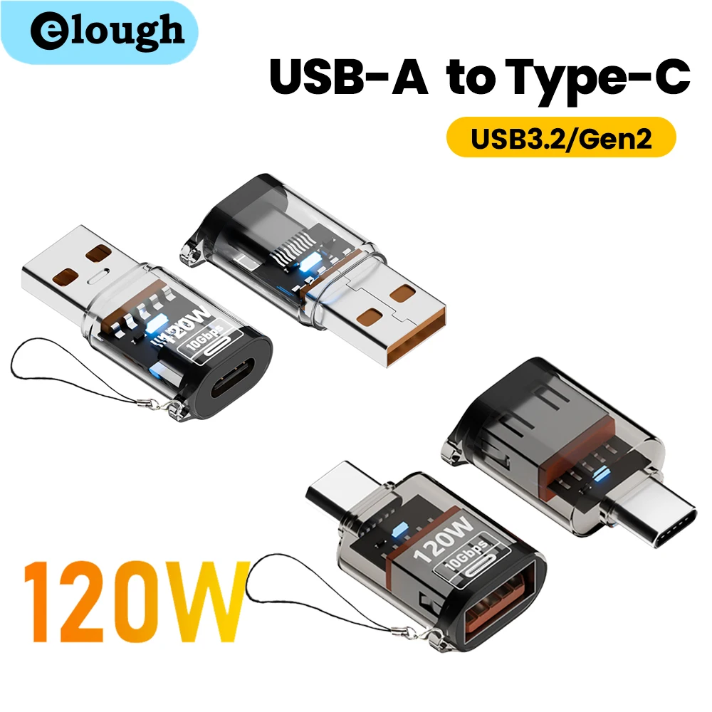 120W Type C To USB 3.2 OTG Adapter USB Female To Type C Male Fast Charging adapter OTG USB C For iphone 15 16 Xiaomi Tablet
120W Type C To USB 3.2 OTG Adapter USB Female To Type C Male Fast Charging adapter OTG USB C For iphone 15 16 Xiaomi Tablet