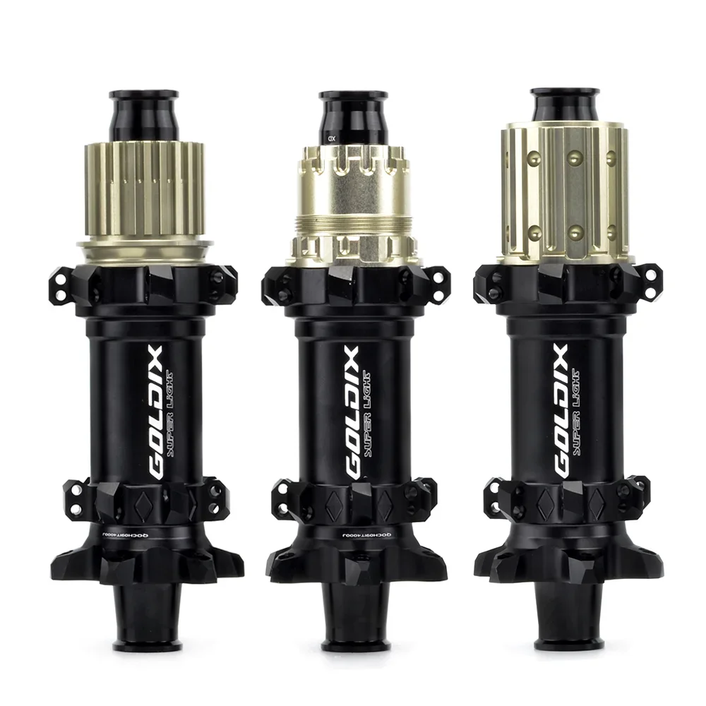 GOLDIX M160SL 72T Ratchet Ultralight MTB Hub 28H 6-Bolt Disc Brake BOOST Hub 148x12mm HG/XD/MS Freehub
GOLDIX M160SL 72T Ratchet Ultralight MTB Hub 28H 6-Bolt Disc Brake BOOST Hub 148x12mm HG/XD/MS Freehub