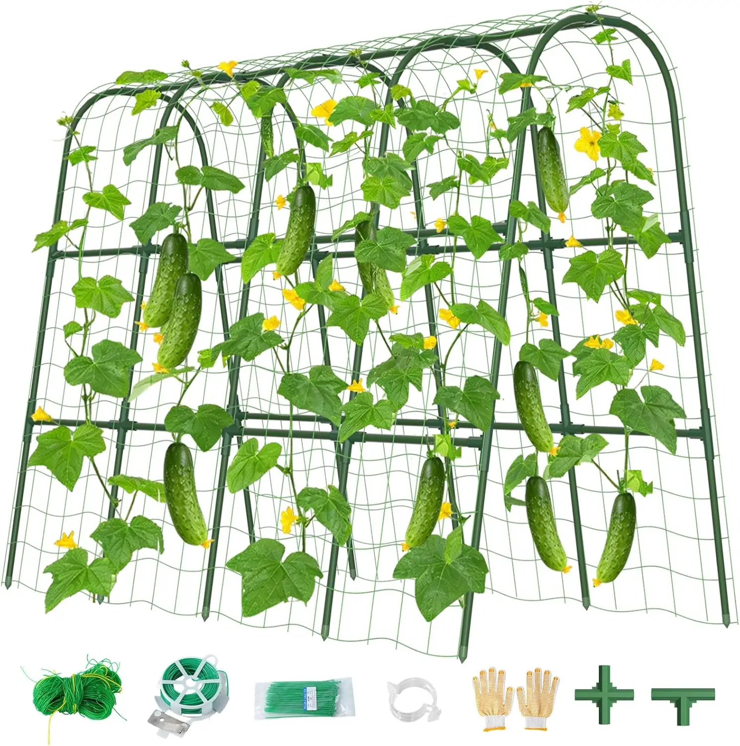 Cucumber Trellis for Raised Bed, U-Shape Garden Trellis for Climbing Plants Outdoor, Metal Arch Vegetables Trellis, Plan
Cucumber Trellis for Raised Bed, U-Shape Garden Trellis for Climbing Plants Outdoor, Metal Arch Vegetables Trellis, Plan