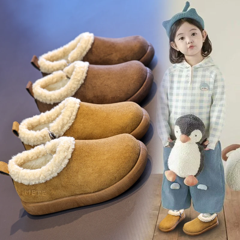 Children Casual Shoes Retro Soft Sole Kids Flat Shoes Suede Warm Non-slip 2026 Winter New Boys Girls Fashion Shoes Round Toes
Children Casual Shoes Retro Soft Sole Kids Flat Shoes Suede Warm Non-slip 2026 Winter New Boys Girls Fashion Shoes Round Toes