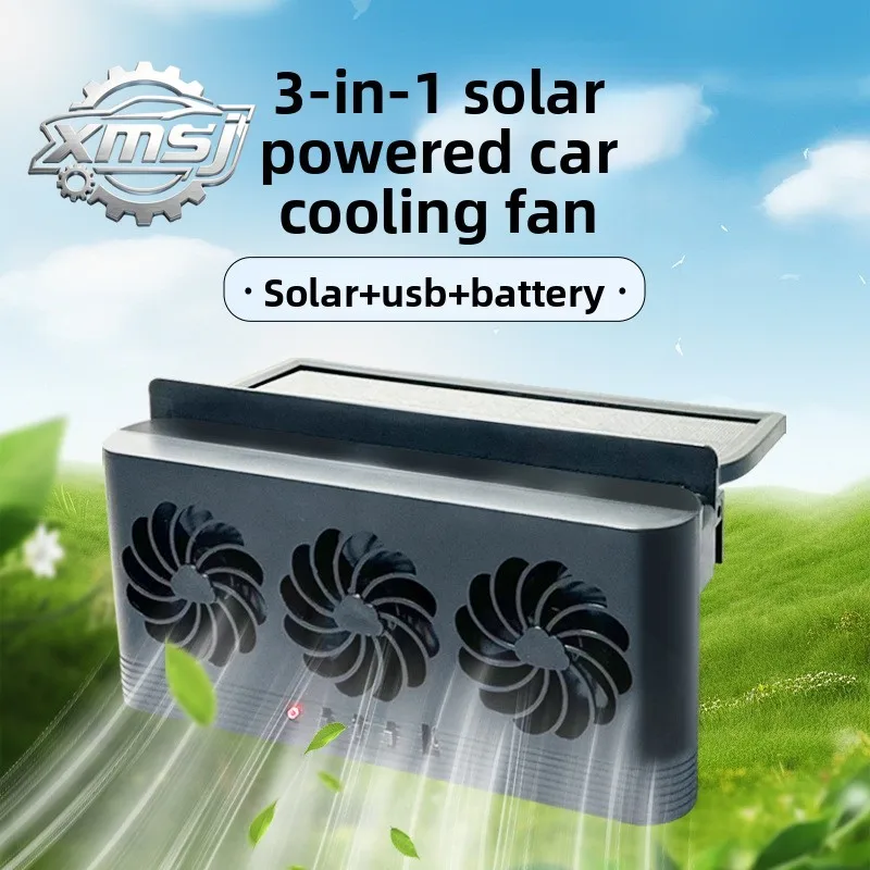 Ventilador Solar 3 en 1 para Coche, Ventilador de Ventana, Ventilador de Refrigeración y Extracción de Humo
Ventilador Solar 3 en 1 para Coche, Ventilador de Ventana, Ventilador de Refrigeración y Extracción de Humo