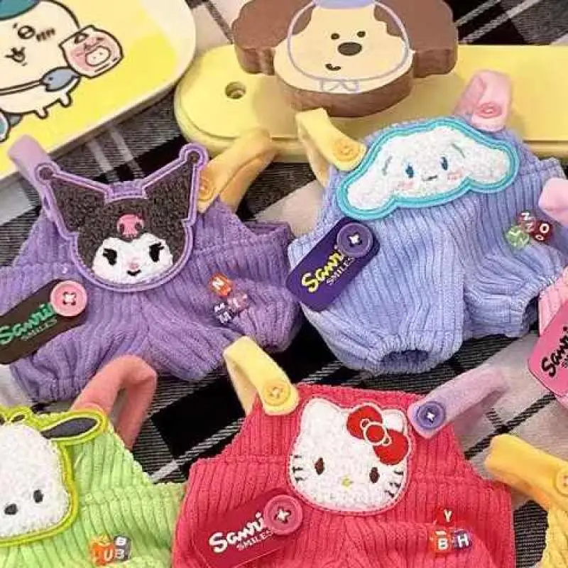 Kawaii Cartoon Hello Kitty Cinnamoroll My Melody Plush Doll Clothes Overalls Soft Plush Pendants 15-18CM Doll Accessories Gift
Kawaii Cartoon Hello Kitty Cinnamoroll My Melody Plush Doll Clothes Overalls Soft Plush Pendants 15-18CM Doll Accessories Gift