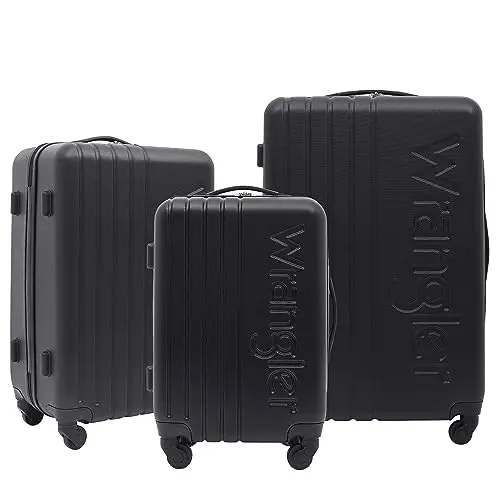 Wrangler Quest Luggage Set, Black, 3 Piece Set (28"/24"/20")
Wrangler Quest Luggage Set, Black, 3 Piece Set (28"/24"/20")