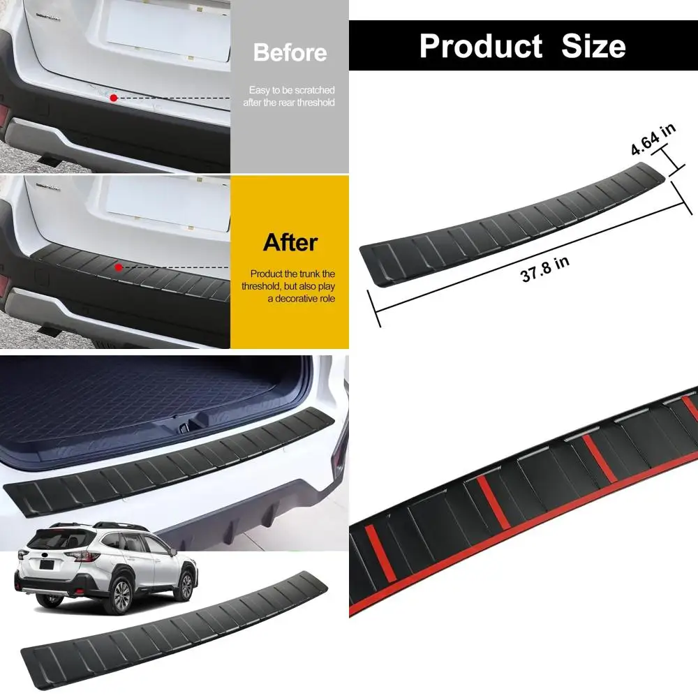 Защита заднего бампера для Subaru 2020-2025 2026, автомобильные аксессуары Outback, АБС-пластик, матовый черный, устойчивый к двери багажника En
Защита заднего бампера для Subaru 2020-2025 2026, автомобильные аксессуары Outback, АБС-пластик, матовый черный, устойчивый к двери багажника En