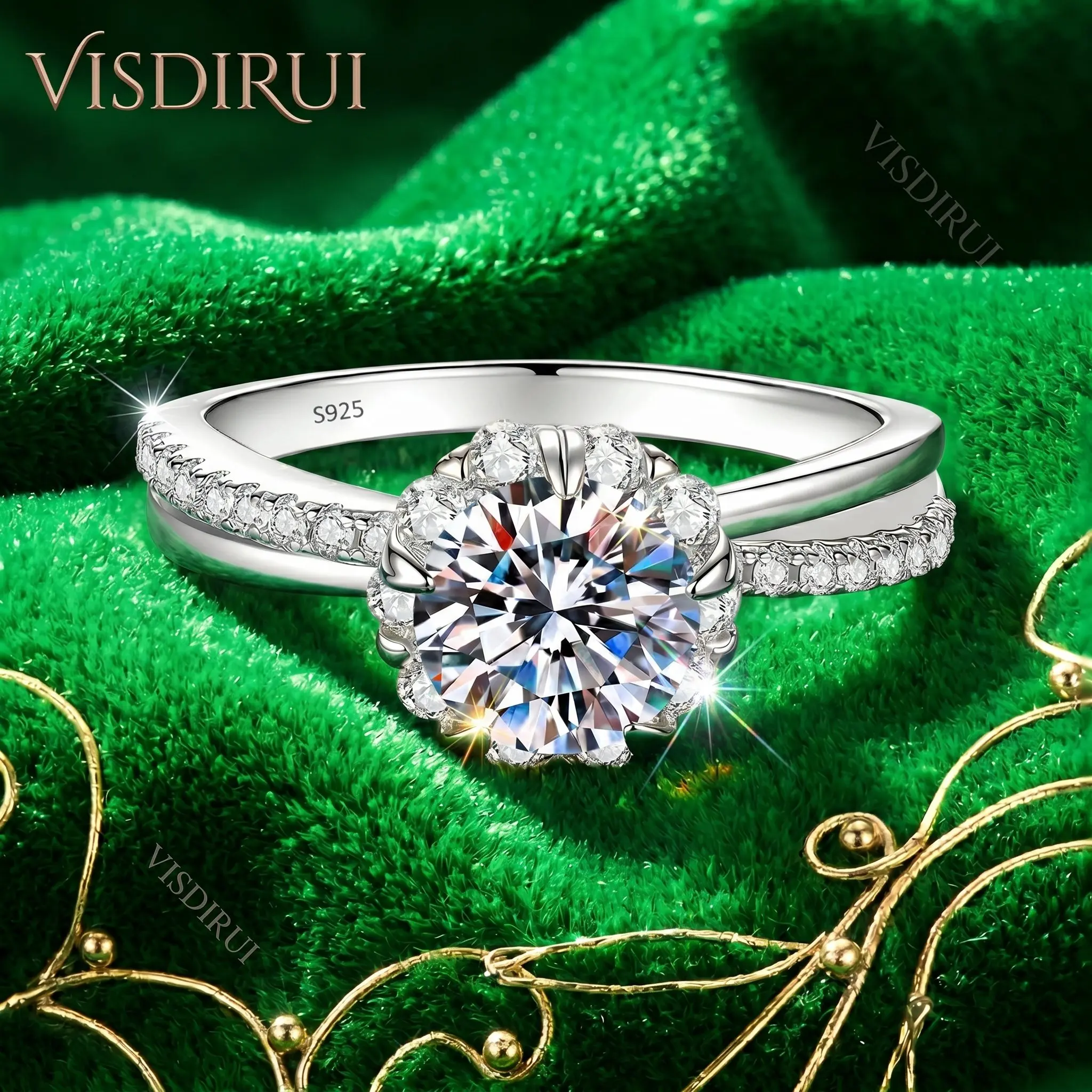 VISDIRUI Fashionable 1ct Round Rings For Women 925 Sterling Silver Engagement Eternal Promise Wedding Ring Gra
VISDIRUI Fashionable 1ct Round Rings For Women 925 Sterling Silver Engagement Eternal Promise Wedding Ring Gra