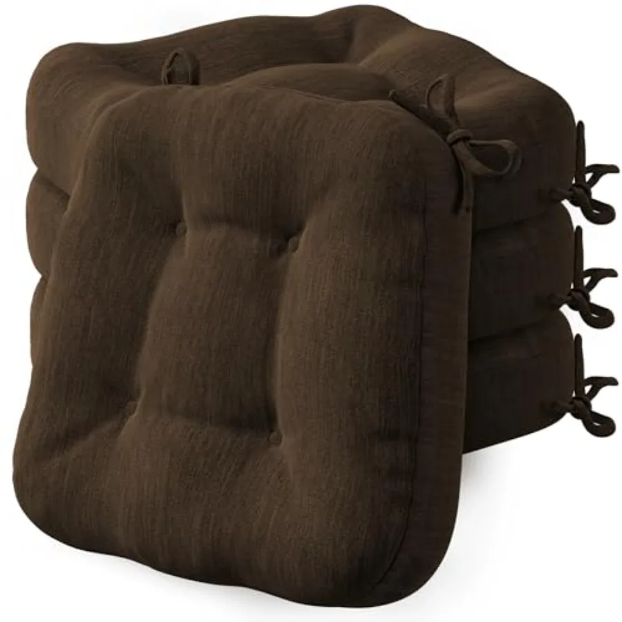 Dining Chair Cushions 4 Pack, Thick Chairs Pads for Indoor Kitchen Room - Washable, Non-Slip Memory Foam Seat Cushion with Ties
Dining Chair Cushions 4 Pack, Thick Chairs Pads for Indoor Kitchen Room - Washable, Non-Slip Memory Foam Seat Cushion with Ties