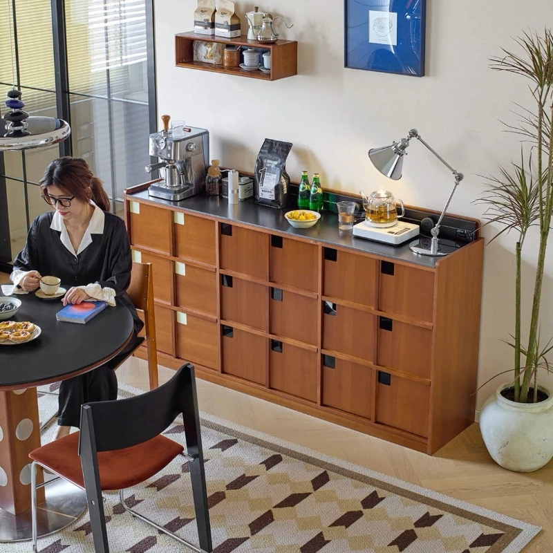 Medieval rock slab dining side cabinet against the wall locker living room floor low cabinet retro storage cabinet solid wood
Medieval rock slab dining side cabinet against the wall locker living room floor low cabinet retro storage cabinet solid wood