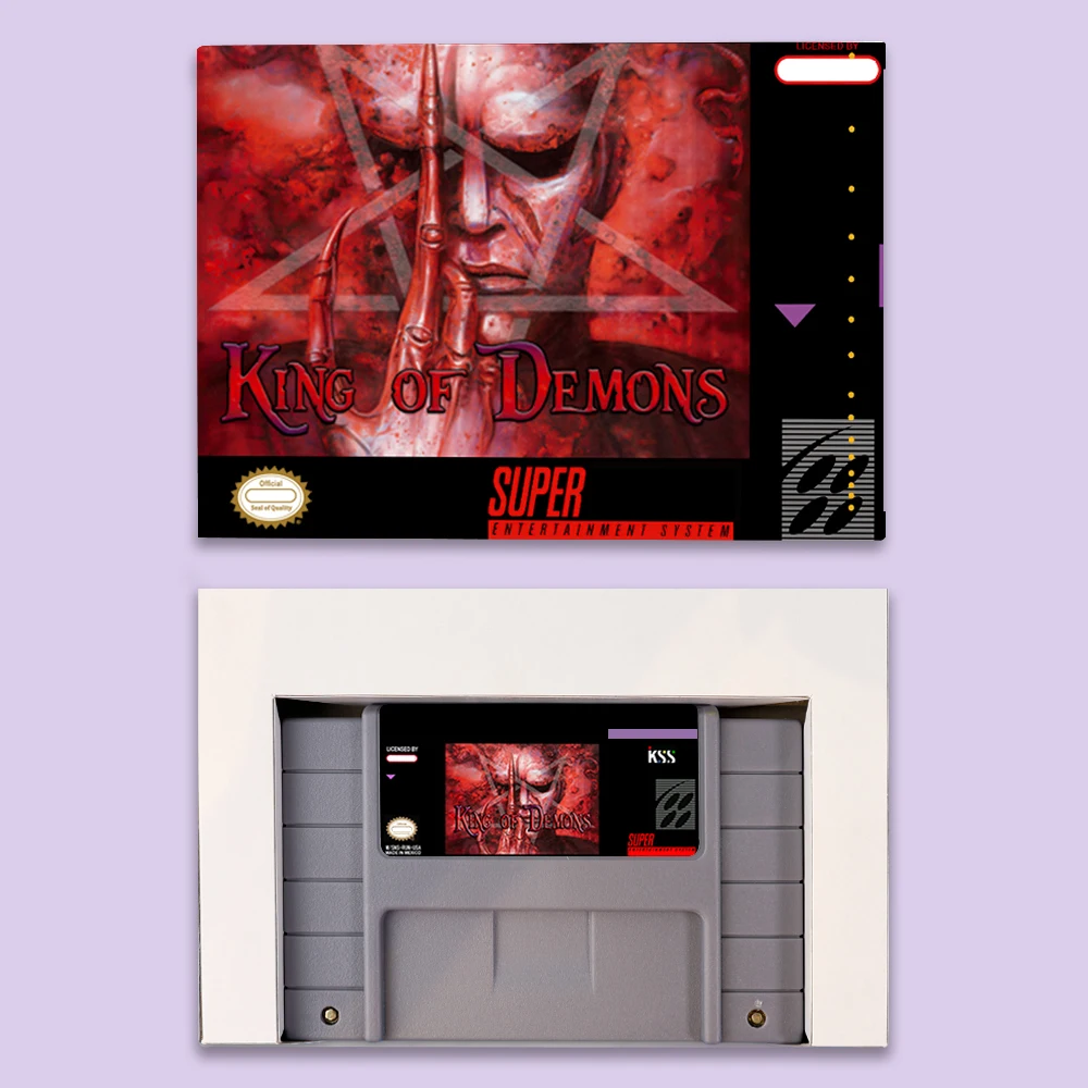 The King of Demons Action games for SNES 16 bit USA NTSC or EUR PAL Video Game Consoles Cartridge
The King of Demons Action games for SNES 16 bit USA NTSC or EUR PAL Video Game Consoles Cartridge