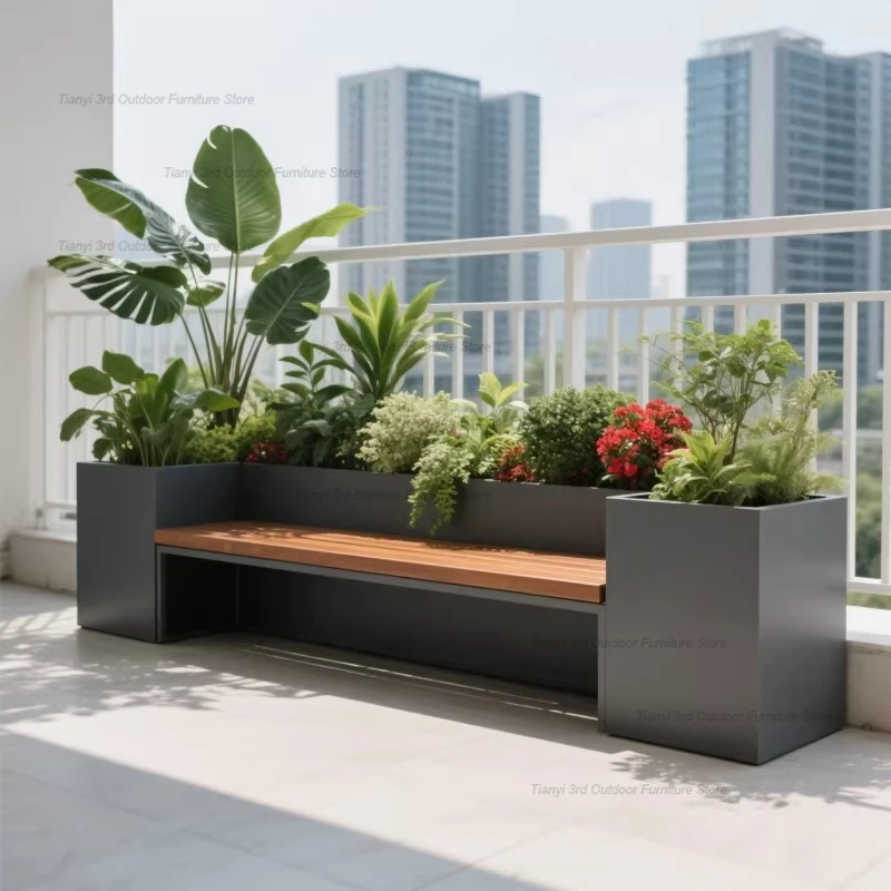 Nordic Balcony Planter Seat Modern Courtyard Plant Box Rectangular Stainless Steel Flower Trough Chair Garden Furniture FYSS
Nordic Balcony Planter Seat Modern Courtyard Plant Box Rectangular Stainless Steel Flower Trough Chair Garden Furniture FYSS