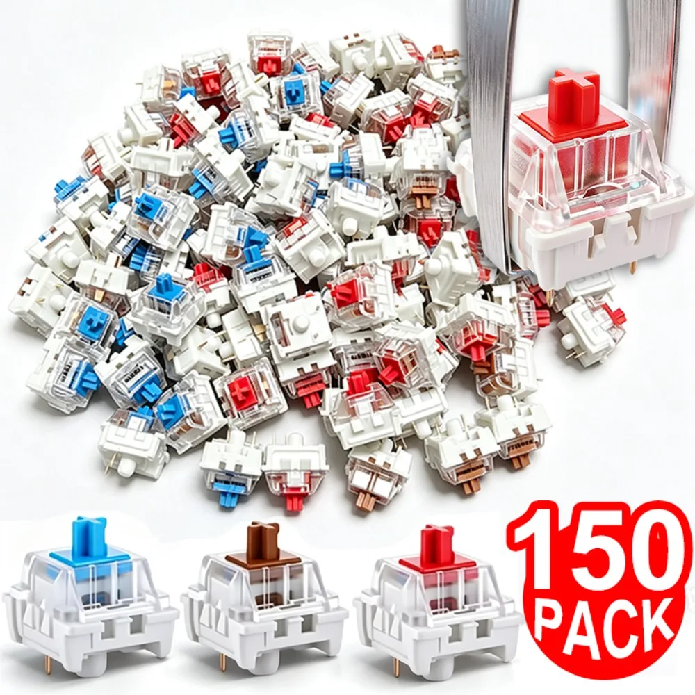 1-150Pcs 3 Pin DIY Mechanical Keyboard Switches Blue Red Brown Color Replacement Keyboards Clicker Keys for LED Gaming Keyboards
1-150Pcs 3 Pin DIY Mechanical Keyboard Switches Blue Red Brown Color Replacement Keyboards Clicker Keys for LED Gaming Keyboards