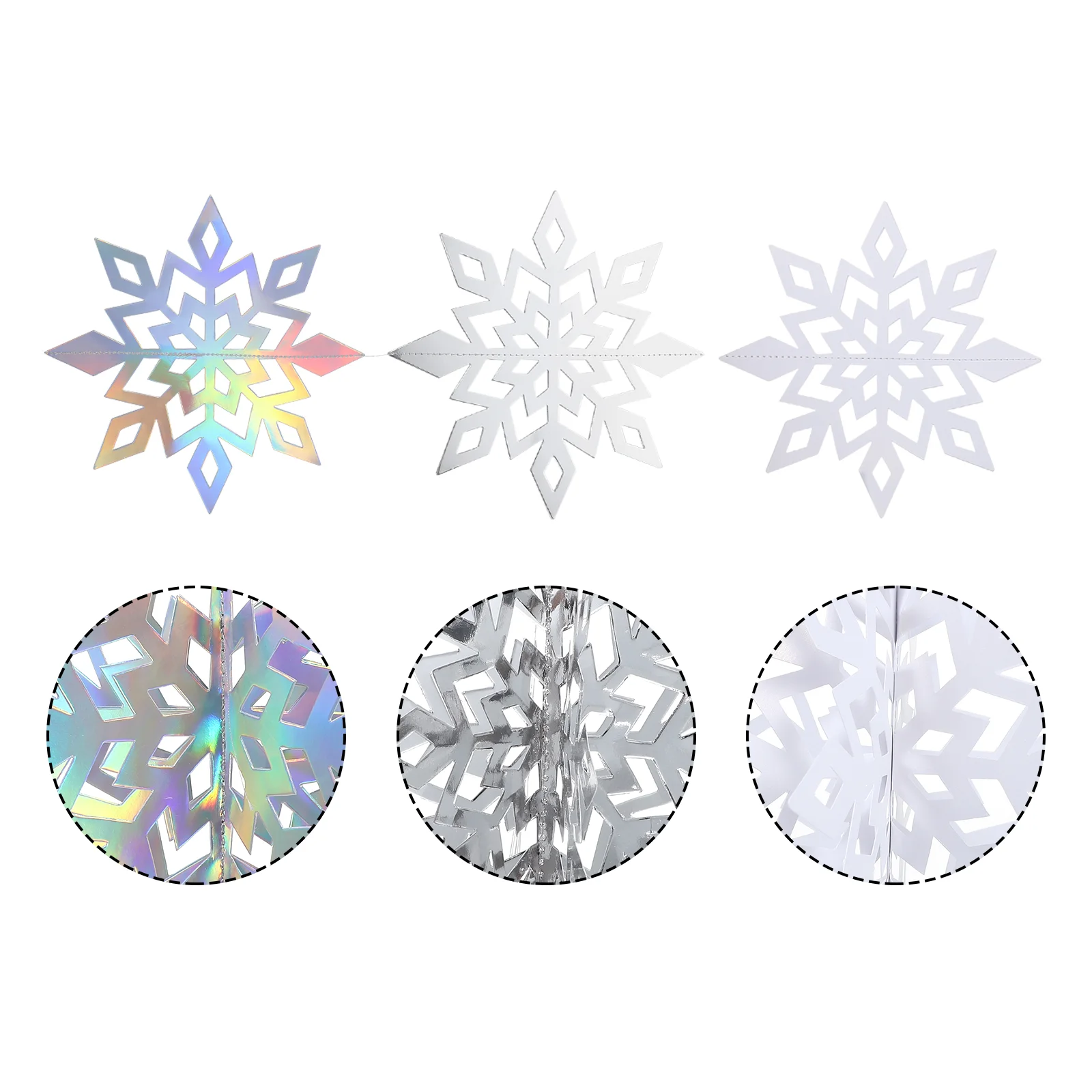 Christmas Snowflakes Xmas Tree Decors Ornament Decoration Office Hanging Decorations
Christmas Snowflakes Xmas Tree Decors Ornament Decoration Office Hanging Decorations