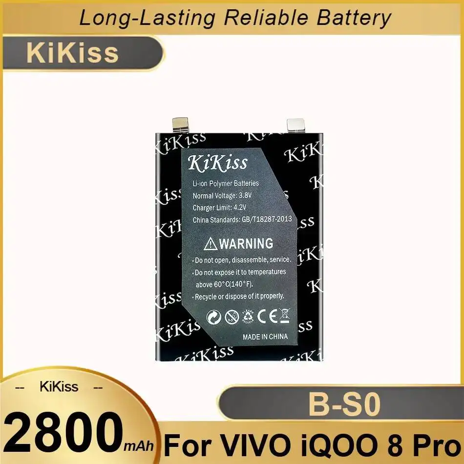 For Vivo Iqoo 8 Pro Stable Environmentally Friendly Mobile Phone Battery 2800Mah B-S0
For Vivo Iqoo 8 Pro Stable Environmentally Friendly Mobile Phone Battery 2800Mah B-S0