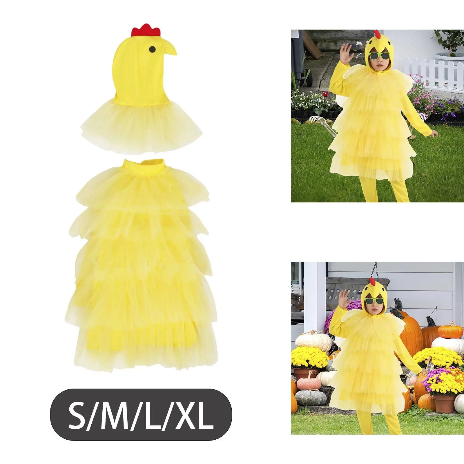 Kids Halloween Costume Cosplay Funny Decorative Yellow Chicken Outfit for Party Masquerade Holiday Celebration Stage Performance
Kids Halloween Costume Cosplay Funny Decorative Yellow Chicken Outfit for Party Masquerade Holiday Celebration Stage Performance
