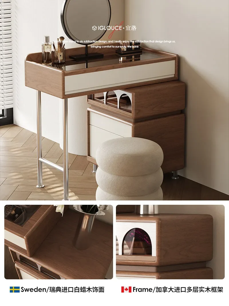 b18 solid wood dresser antique storage retractable bedroom integrated makeup table
b18 solid wood dresser antique storage retractable bedroom integrated makeup table