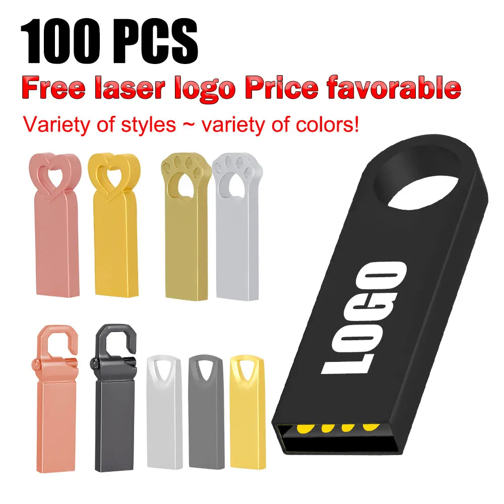 Custom LOGO Free 100PCS Flash Drives Metal 64GB Free logo Black 32GB Pen drive 16GB Memory stick U disk 8GB 4GB
Custom LOGO Free 100PCS Flash Drives Metal 64GB Free logo Black 32GB Pen drive 16GB Memory stick U disk 8GB 4GB