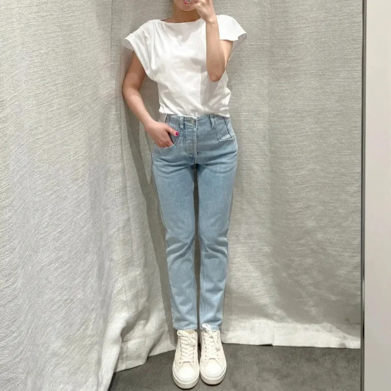Spring/Summer Women Clothes Irregular Cut Simple Cotton Detachable Shoulder Pad Round Neck Short Sleeve T-Shirt
Spring/Summer Women Clothes Irregular Cut Simple Cotton Detachable Shoulder Pad Round Neck Short Sleeve T-Shirt