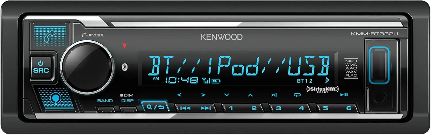 KMM-BT332U Bluetooth Single DIN Car Stereo with USB Port, AM/FM Radio, MP3 Player, Multi Color LCD, Detachable Face
KMM-BT332U Bluetooth Single DIN Car Stereo with USB Port, AM/FM Radio, MP3 Player, Multi Color LCD, Detachable Face