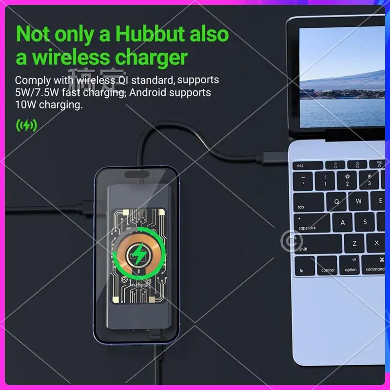 ABT-12 в 1, концентратор для беспроводной зарядки, док-станция USB-C, двойной монитор с VGA, USB3.0/2.0, SD/TF, RJ45, 100 м, Audio3.5
ABT-12 в 1, концентратор для беспроводной зарядки, док-станция USB-C, двойной монитор с VGA, USB3.0/2.0, SD/TF, RJ45, 100 м, Audio3.5