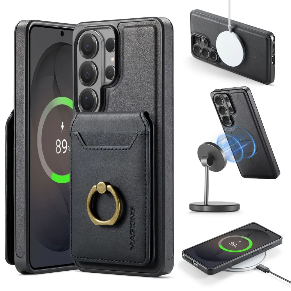 DG.Ming Phone Case For Samsung Galaxy S25 Plus Edge FE S26 Ultra Magnetic Wireless Charger Leather Split Ring Card Back Cover
DG.Ming Phone Case For Samsung Galaxy S25 Plus Edge FE S26 Ultra Magnetic Wireless Charger Leather Split Ring Card Back Cover