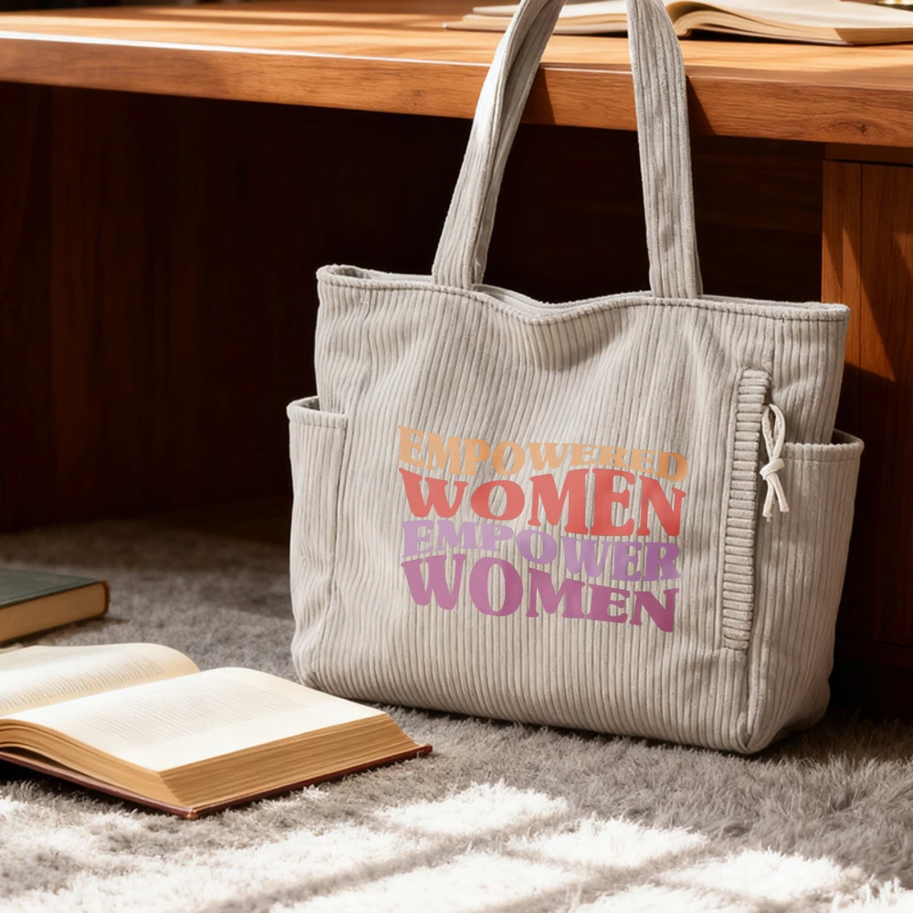 Women's Corduroy Tote Shoulder Bag, Travel Organizer, Gift for Daughter Birthday Mother's Day Graduation Christmas, Everyday Use
Women's Corduroy Tote Shoulder Bag, Travel Organizer, Gift for Daughter Birthday Mother's Day Graduation Christmas, Everyday Use
