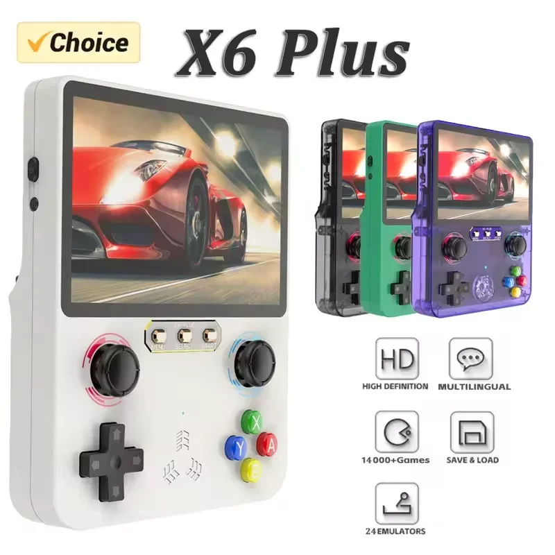 Игровая консоль X6 Plus в стиле ретро — 4,0-дюймовый IPS-экран, классические игры 14000+, портативное игровое устройство с ТВ-выходом, идеальный подарок
Игровая консоль X6 Plus в стиле ретро — 4,0-дюймовый IPS-экран, классические игры 14000+, портативное игровое устройство с ТВ-выходом, идеальный подарок