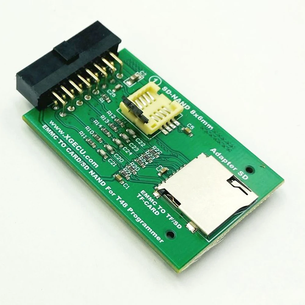 Адаптер XGECU EMMC SD может работать только на программаторе XGecu T48, поддержка чтения и записи SD/TF-карты, чип EMMC Eeprom 
Адаптер XGECU EMMC SD может работать только на программаторе XGecu T48, поддержка чтения и записи SD/TF-карты, чип EMMC Eeprom