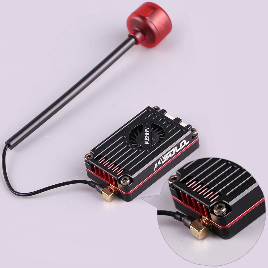 RUSHFPV MAX SOLO Image Transmission 5.8G 2.5W 2-6S LIPO CNC Housing Built-in Silent Cooling Fan for FPV Freestyle Long Range DIY
RUSHFPV MAX SOLO Image Transmission 5.8G 2.5W 2-6S LIPO CNC Housing Built-in Silent Cooling Fan for FPV Freestyle Long Range DIY