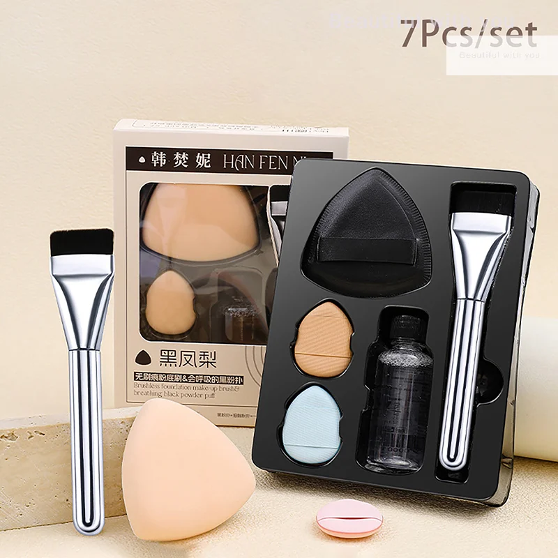 Triangle Black Makeup Puff 7Pcs/Set Flat-head Foundation Brush Cleaner Mini Finger Sponge Concealer Air Cushion Tool
Triangle Black Makeup Puff 7Pcs/Set Flat-head Foundation Brush Cleaner Mini Finger Sponge Concealer Air Cushion Tool