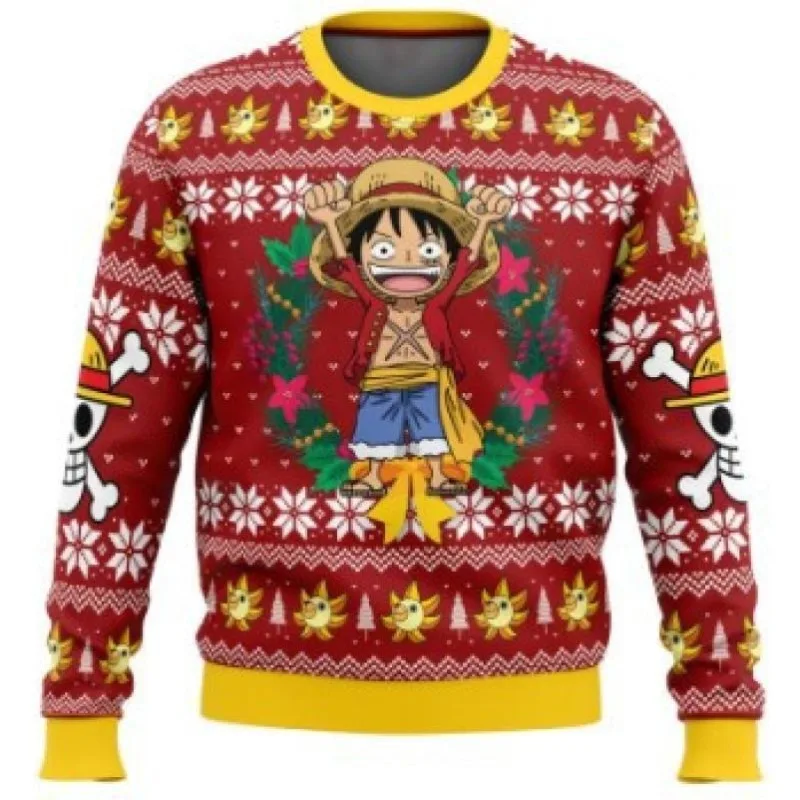 One Piece Luffy Christmas One Piece Ugly Christmas Sweatshirt Cartoon Japan Men Women Pullover Kawaii Tops Couple Hoodie
One Piece Luffy Christmas One Piece Ugly Christmas Sweatshirt Cartoon Japan Men Women Pullover Kawaii Tops Couple Hoodie