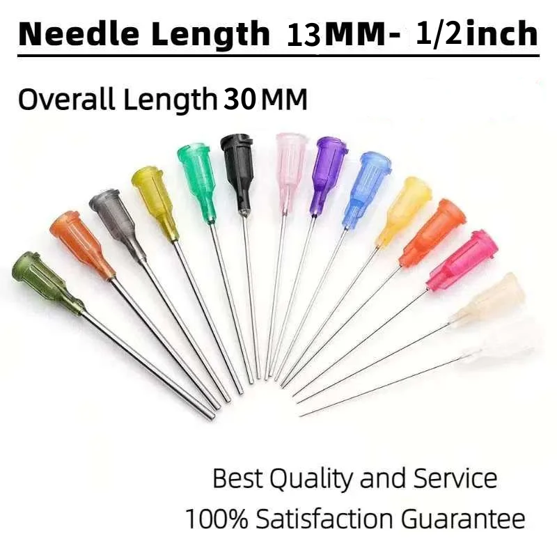 100PCS, 1/2 inch Precision Liquid Syringe Dispenser Needle, 13mm Stainless Steel Tube Blunt Needle
100PCS, 1/2 inch Precision Liquid Syringe Dispenser Needle, 13mm Stainless Steel Tube Blunt Needle